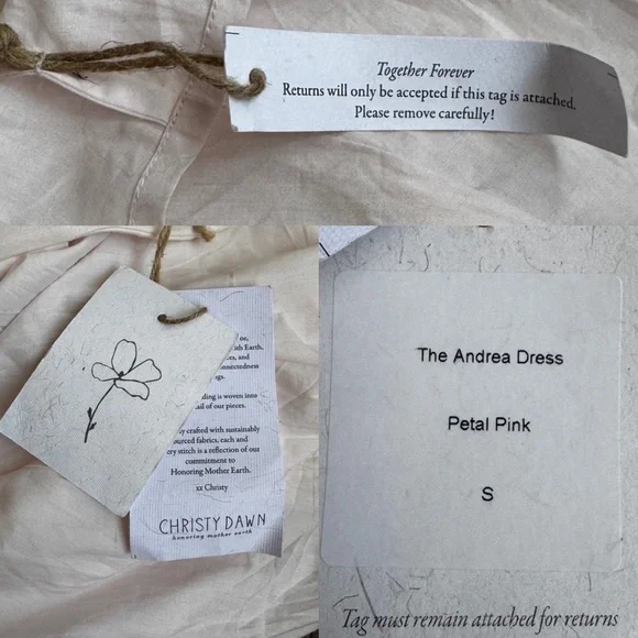 NWT Christy Dawn The Andrea Midi Dress in Petal Pink Small - Picture 6 of 6